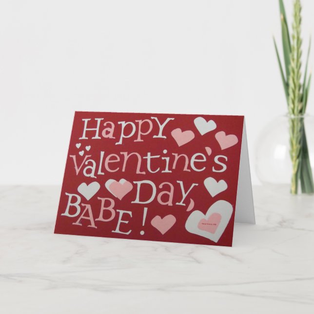 Carte Saint Valentin (4) - Personnaliser/Customise (Devant)