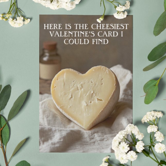 Carte Saint-Valentin au fromage (Créateur téléchargé)
