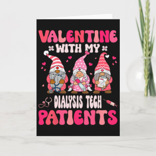 Carte Saint-Valentin avec mon technicien de dialyse Sain