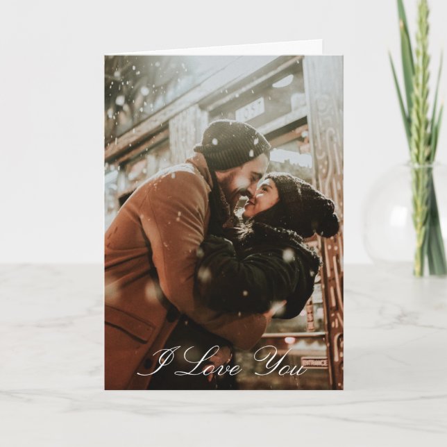 Carte Saint-Valentin avec photo personnalisée (Devant)