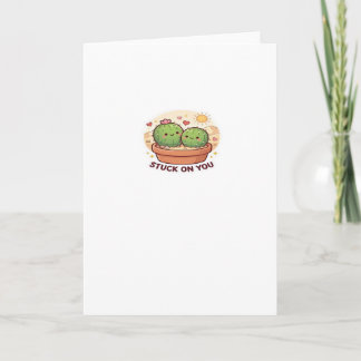 Carte Saint-Valentin Cactus Couple Amour Plaque