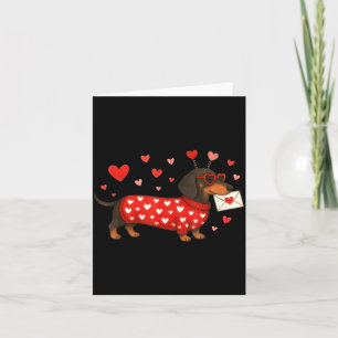 Carte Saint-Valentin Chien Mignon Dackel Chiens Pour Chi