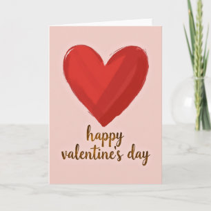 Carte Saint-Valentin Cœur Rouge Joyeux