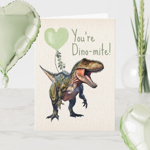 Carte Saint-Valentin de la classe Dinosaure Dino-mite Ve