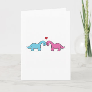 Carte Saint Valentin Dinosaur