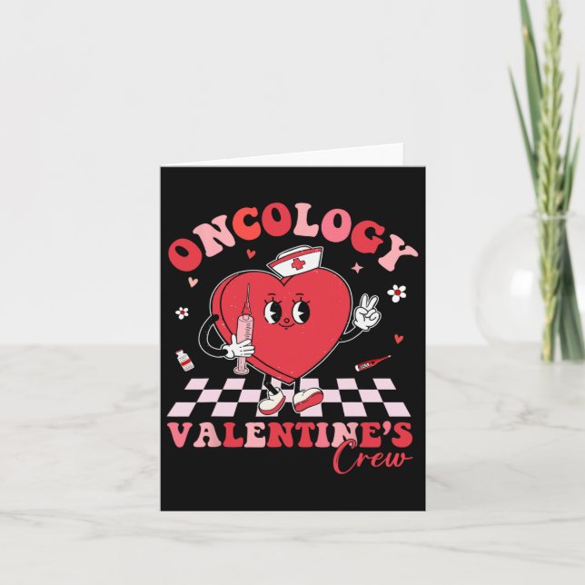 Carte Saint-Valentin d'oncologie Cœur Infirmière contre  (Devant)