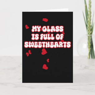 Carte Saint-Valentin d'un professeur drôle, ma classe es