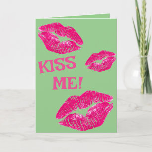 Carte Saint Valentin - Embrasse-moi !