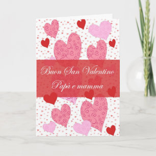 Carte Saint Valentin en italien pour papa et maman