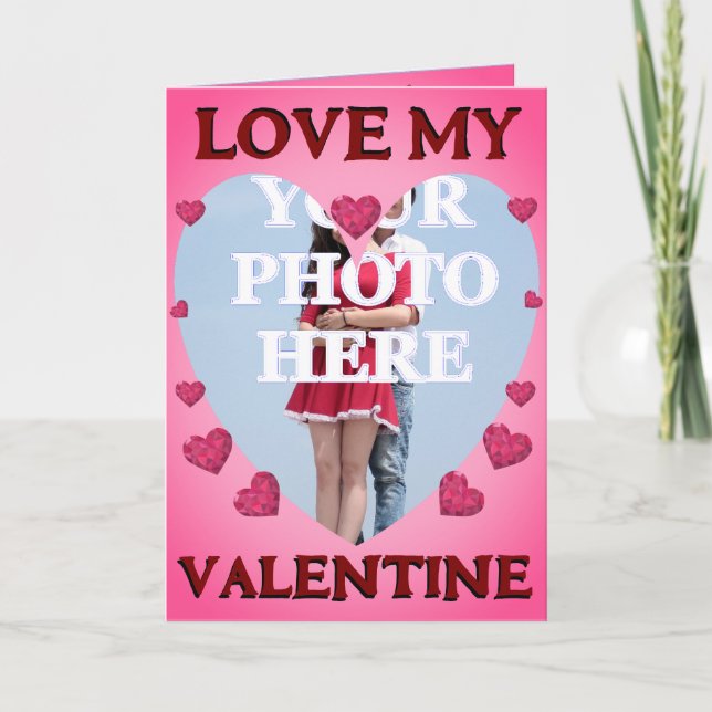 Carte Saint-Valentin entièrement personnalisable : (Devant)