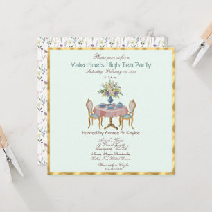 Carte Saint-Valentin fête du thé