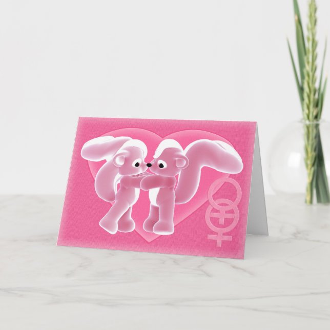 Carte Saint Valentin, gay, Heureuse Sainte-Valenti (Devant)