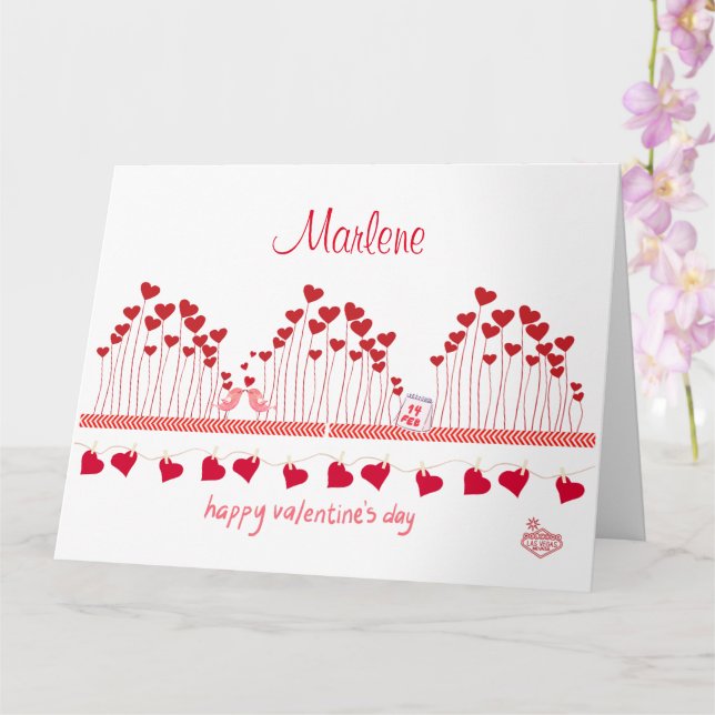 Carte Saint Valentin Las Vegas (Orchidée)