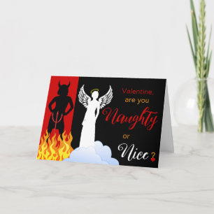 Carte Saint Valentin Naughty and Nice