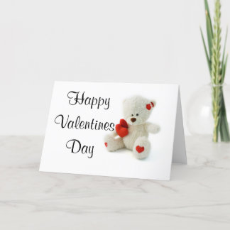 Carte Saint-Valentin Ours en peluche