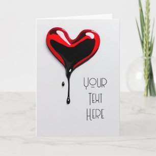 carte Saint-Valentin personnalisée cœur amour graf