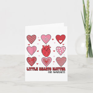 Carte Saint-Valentin Petits Cœurs Sensibilisation aux Ch