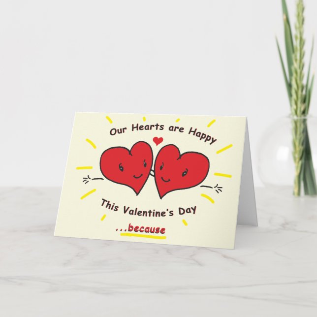 Carte Saint Valentin pour amis (Devant)