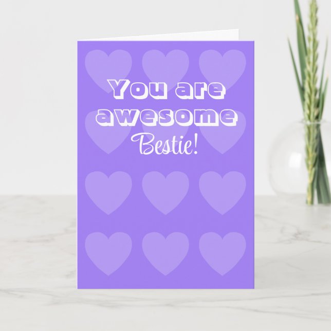 Carte Saint Valentin pour Bestie par Jo Images (Devant)