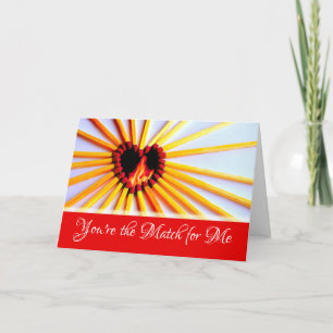 Carte Saint-Valentin pour coeur amoureux Correspond à la