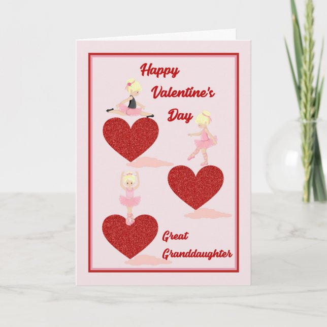 Carte Saint Valentin pour la Grande-Petite-Fille (Devant)