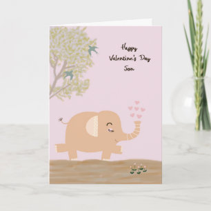 Carte Saint Valentin pour le jeune fils