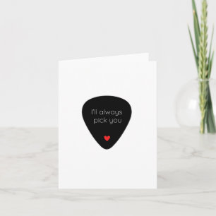 Carte Saint Valentin pour les amateurs de musique