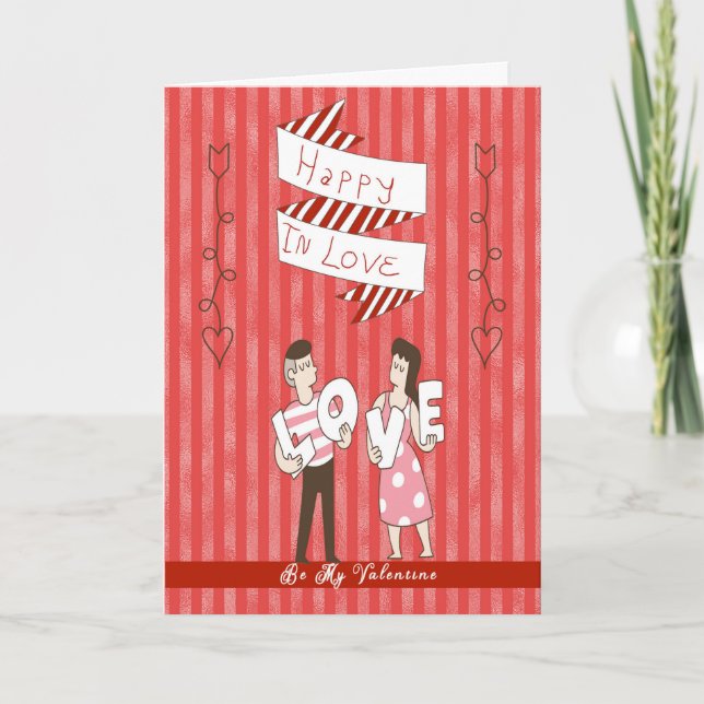 Carte Saint Valentin pour les couples du Moyen Age (Devant)