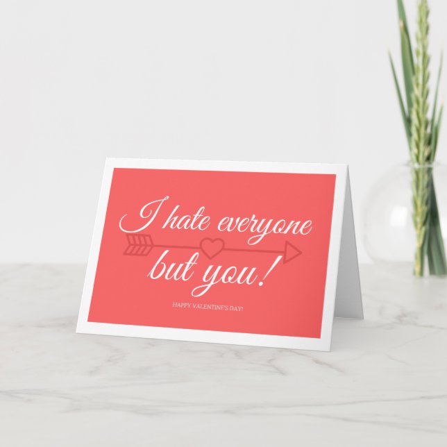 Carte Saint-Valentin pour les introvertis (Devant)
