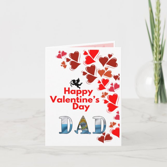 Carte Saint-Valentin pour les papas (Saint-Marin) (Devant)