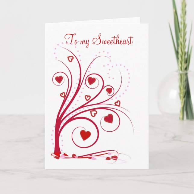 Carte Saint Valentin pour mon amour (Devant)