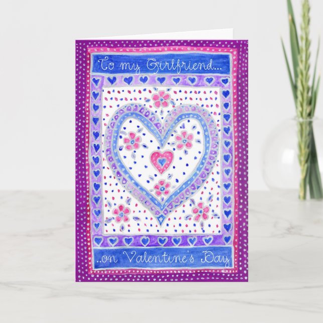 Carte Saint Valentin pour une amie (Devant)