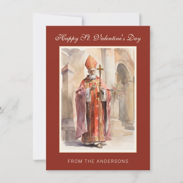 Carte Saint-Valentin Prière de poème religieux (Devant)