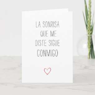Carte Saint Valentin simple en espagnol