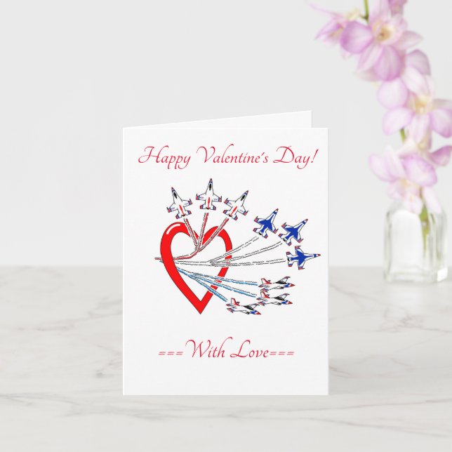 Carte Saint-Valentin Thunderbirds (Orchidée)