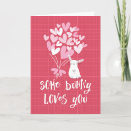 Carte Saint Valentin - Un lapin vous aime