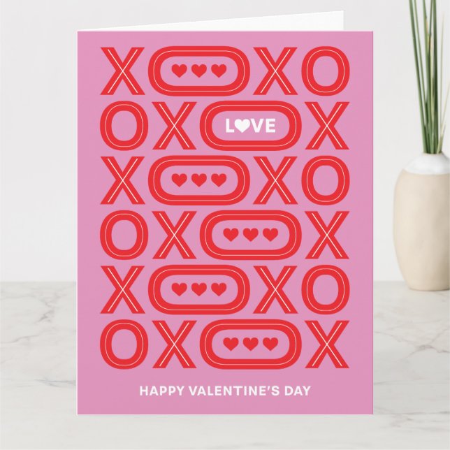 Carte Saint Valentin XOXO (Devant)
