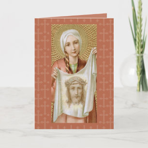 Carte Saint-Veronica de Jérusalem (JM 60) Salutation bla