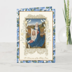 Carte Saint-Veronica Saint-visage religieux de Jésus Flo