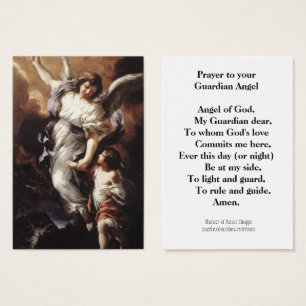 Carte Sainte Ange Gardien Ange de la Prière Religi