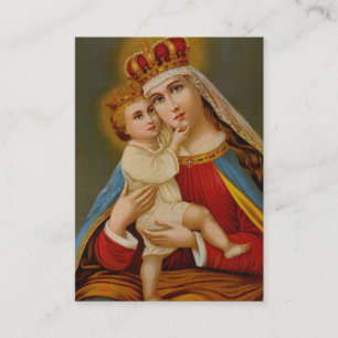 Carte sainte bénie par Reine de Vierge Marie
