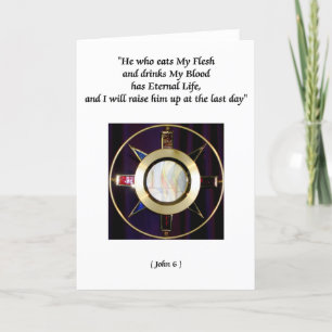 Carte Sainte Communion eucharistique