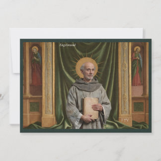 Carte Sainte d'Art Catholique | Saint Engelmund de