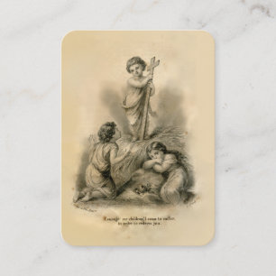 Carte Sainte de la Croix de Jésus Vintage