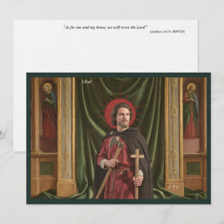 Carte Sainte de l'Art Catholique | Saint Olaf de N