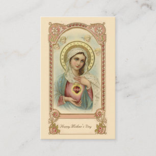 Carte sainte de souvenir du jour de mère de Vierge