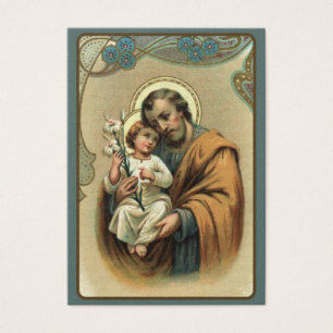 Carte sainte de St Joseph Memorare