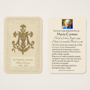 Carte Sainte du mémorial funéraire catholique de M