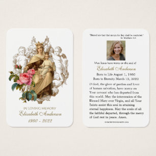 Carte Sainte du Mémorial funéraire catholique Vier