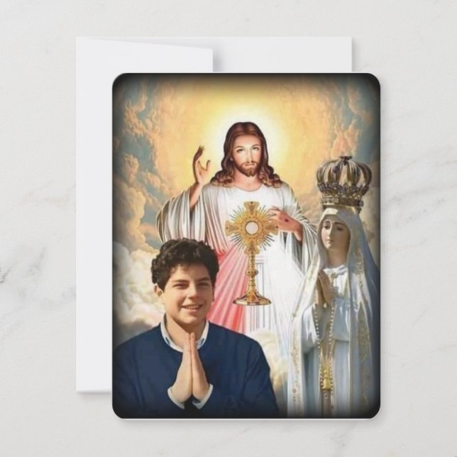 Carte Sainte du Mémorial funéraire catholique Vier (Devant)